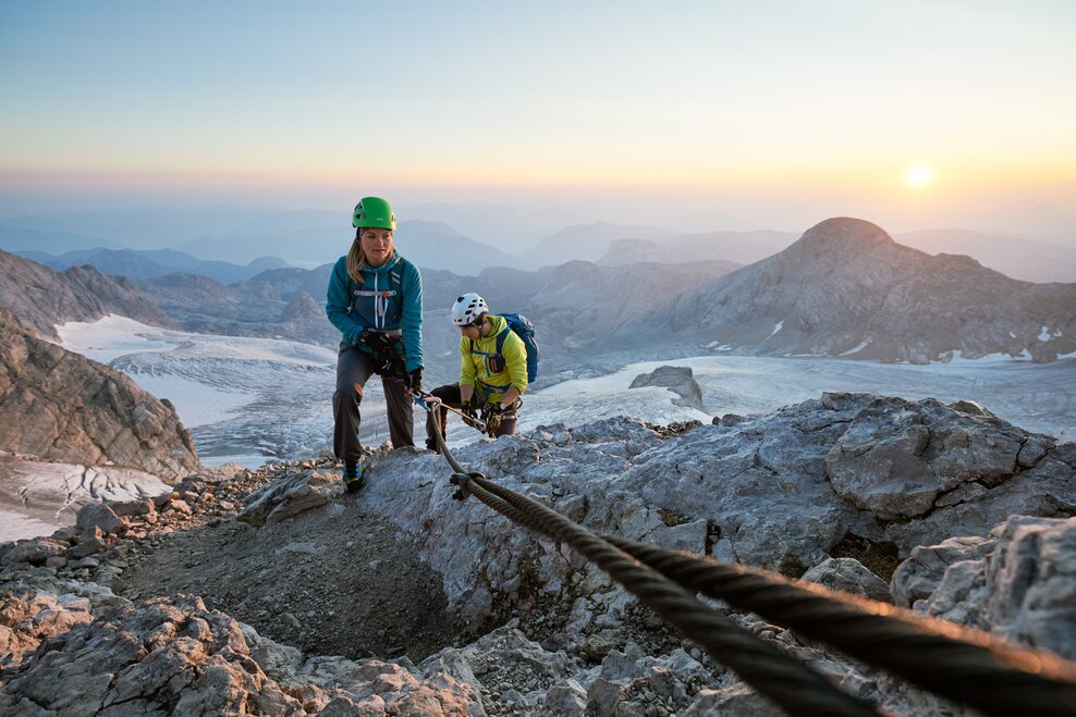 Climbing on Dachstein | © Peter Burgstaller Climbing on Dachstein | © Peter Burgstaller